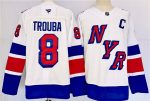New York Rangers #8 Jacob Trouba White 2024-25 Stadium Series Stitched Jersey