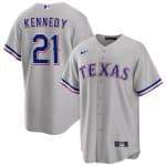 Texas Rangers #21 Ian Kennedy Gray Cool Base Stitched Jersey