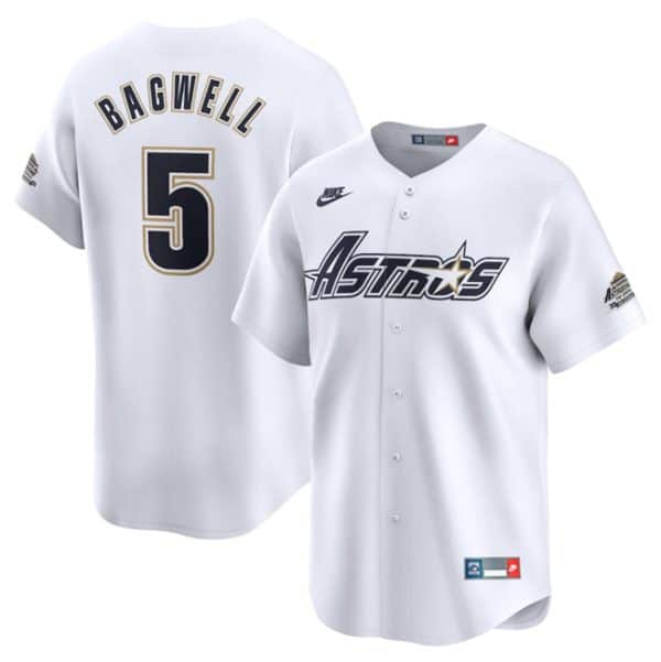 Houston Astros #5 Jeff Bagwell Cream Cooperstown Collection Limited Stitched Jersey