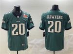 Philadelphia Eagles #20 Brian Dawkins Green 2025 Super Bowl LIX Patch Vapor Untouchable Limited Stitched Jersey