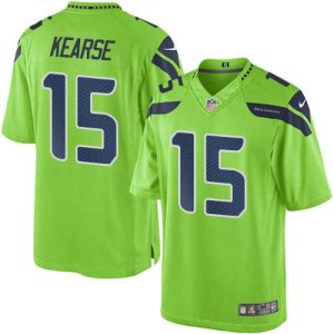 Seahawks #15 Jermaine Kearse Green Stitched Limited Rush Nike Jersey