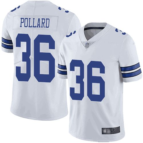 Dallas Cowboys #36 Tony Pollard White Vapor Untouchable Limited Stitched Jersey