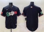 Los Angeles Dodgers Blank Black Mexico Flag Limited Stitched Jersey