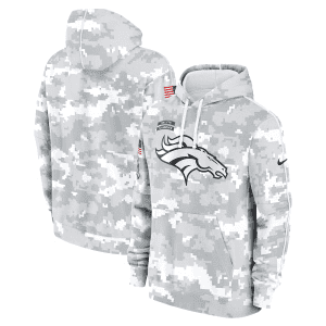 Denver Broncos 2024 Arctic Camo Salute To Service Club Fleece Pullover Hoodie