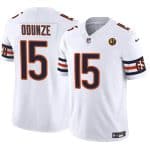 Chicago Bears #15 Rome Odunze White 2023 F.U.S.E. With John Madden Patch Vapor Limited Stitched Jersey