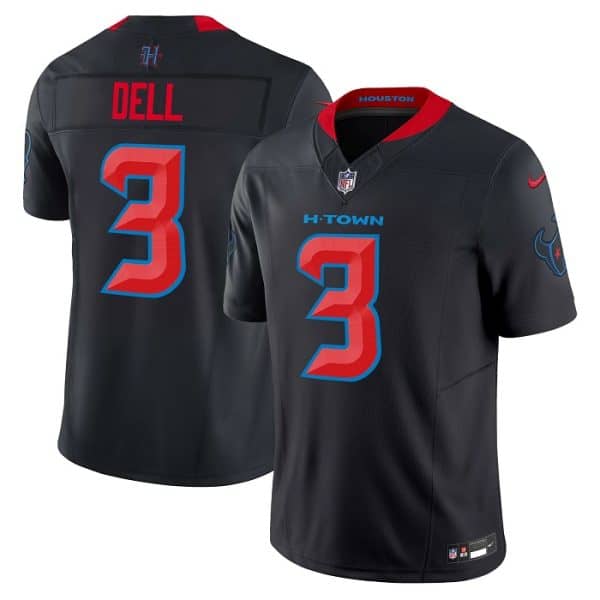 Houston Texans #3 Tank Dell Navy 2024 2nd Alternate F.U.S.E Vapor Stitched Jersey