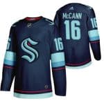 Seattle Kraken #16 Jared McCann Navy Stitched Jersey