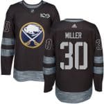 Sabres #30 Ryan Miller Black 1917-2017 100th Anniversary Stitched Jersey