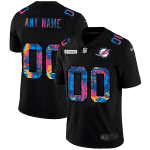 Miami Dolphins Customized 2020 Black Crucial Catch Limited Stitched NFL Jersey