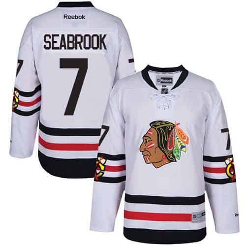 Blackhawks #7 Brent Seabrook White 2017 Winter Classic Stitched Jersey