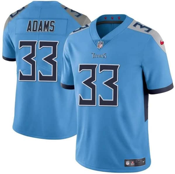 Tennessee Titans #33 Jamel Adams Blue Vapor Limited Stitched Jersey
