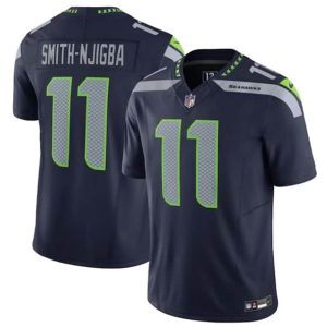 Seattle Seahawks #11 Jaxon Smith-Njigba Navy 2023 F.U.S.E. Vapor Untouchable Limited Stitched Jersey