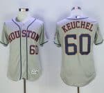 Astros #60 Dallas Keuchel Grey Flexbase Authentic Collection Stitched Jersey