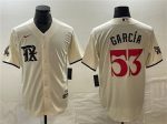 Texas Rangers #53 Adolis Garc¨ªa Cream City Connect Cool Base Stitched Jersey