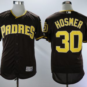 San Diego Padres #30 Eric Hosmer Brown Alternate Flexbase Stitched Jersey
