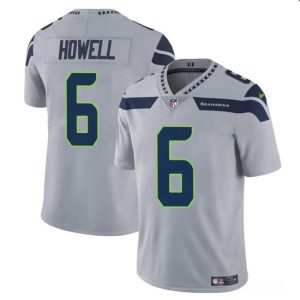 Seattle Seahawks #6 Sam Howell Gray Vapor Limited Stitched Jersey