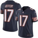 Bears #17 Alshon Jeffery Navy Blue Stitched Limited Rush Nike Jersey