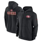 San Francisco 49ers Black Sideline Club Fleece Pullover Hoodie