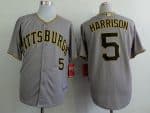 Pirates #5 Josh Harrison Grey Cool Base Stitched Jersey