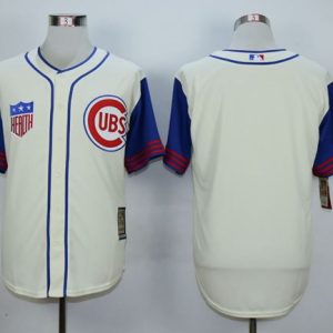 Cubs Blank Cream 1942 Turn Back The Clock Stitched Jersey