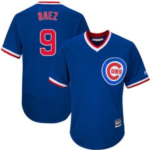 Cubs #9 Javier Baez Blue Flexbase Authentic Collection Cooperstown Stitched Jersey
