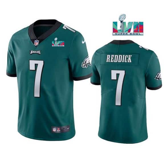 Philadelphia Eagles #7 Haason Reddick Green Super Bowl LVII Patch Vapor Untouchable Limited Stitched Jersey