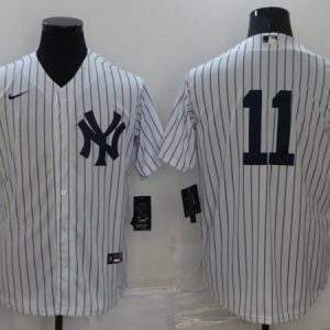New York Yankees #11 Brett Gardner White Cool Base Stitched Baseball Jersey