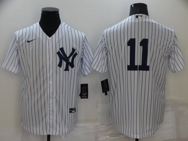 New York Yankees #11 Brett Gardner White Cool Base Stitched Baseball Jersey