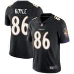 Baltimore Ravens #86 Nick Boyle Black Vapor Untouchable Limited Jersey