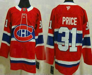 Montreal Canadiens #31 Carey Price Red Authentic Jersey