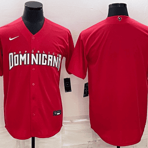 Dominican Republic Blank 2023 Red World Classic Stitched Jersey