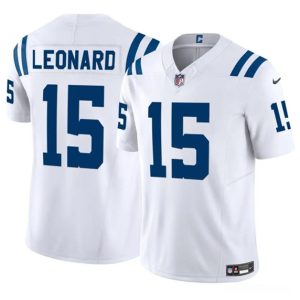Indianapolis Colts #15 Riley Leonard White 2025 F.U.S.E. Vapor Limited Football Stitched Jersey