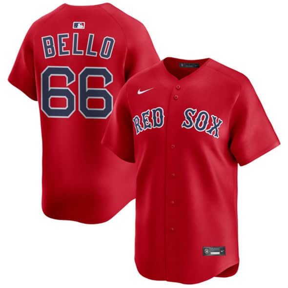 Boston Red Sox #66 Brayan Bello Red 2024 Alternate Limited Stitched Jersey