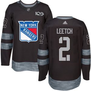 Rangers #2 Brian Leetch Black 1917-2017 100th Anniversary Stitched Jersey