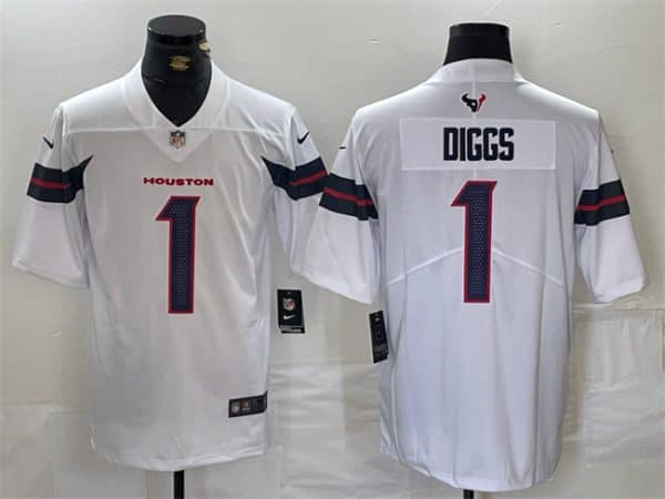 Houston Texans #1 Stefon Diggs White Vapor Untouchable Stitched Jersey