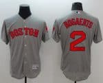 Red Sox #2 Xander Bogaerts Grey Flexbase Authentic Collection Stitched Jersey