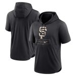 San Francisco Giants Black Short Sleeve Pullover Hoodie