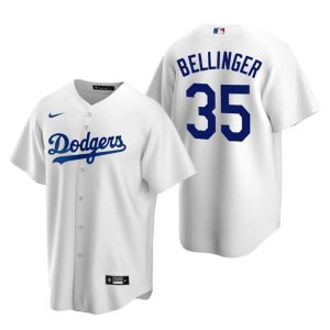 Los Angeles Dodgers #35 Cody Bellinger White Stitched Jersey