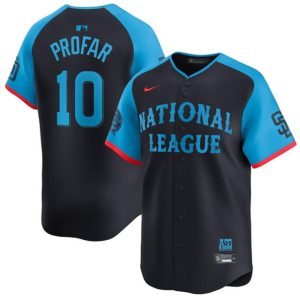 National League #10 Jurickson Profar Navy 2024 All-Star Limited Stitched Jersey