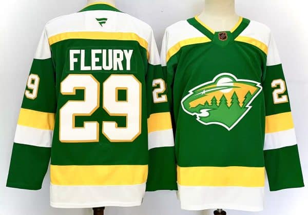 Minnesota Wild #29 Marc-Andre Fleury Green 2024-25 Alternate Stitched Jersey