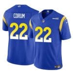 Los Angeles Rams #22 Blake Corum Blue 2024 Draft F.U.S.E. Vapor Untouchable Stitched Jersey
