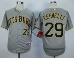 Pirates #29 Francisco Cervelli Grey Cool Base Stitched Jersey