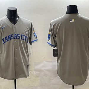 Kansas City Royals Blank Gray 2024 Away Limited Stitched Jersey