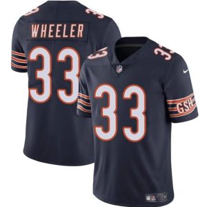 Chicago Bears #33 Ian Wheeler Navy Vapor Stitched Jersey