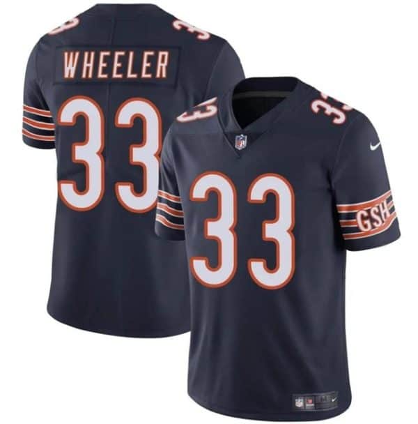 Chicago Bears #33 Ian Wheeler Navy Vapor Stitched Jersey