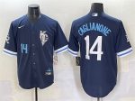 Kansas City Royals #14 Jac Caglianone Navy City Connect Stitched Jersey