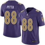 Ravens #88 Dennis Pitta Purple Stitched Limited Rush Nike Jersey