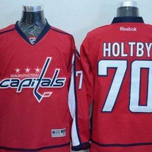 Capitals #70 Braden Holtby Red Stitched Jersey