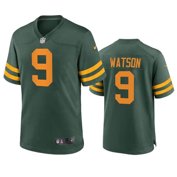Green Bay Packers #9 Christian Watson Green Stitched Football Jersey