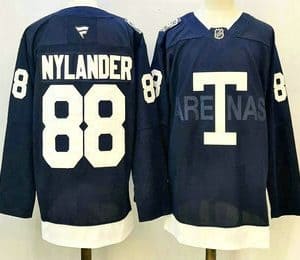 Toronto Maple Leafs #88 William Nylander Navy Heritage Classic Stitched Authentic Jersey
